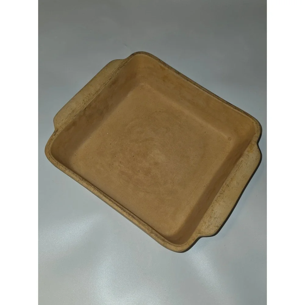 Home and Garden Party LTD 9 Inch Square Stoneware Baking Dish Terracotta